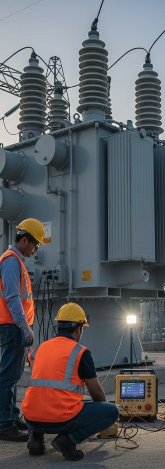 Adani solar substation and equipment testing